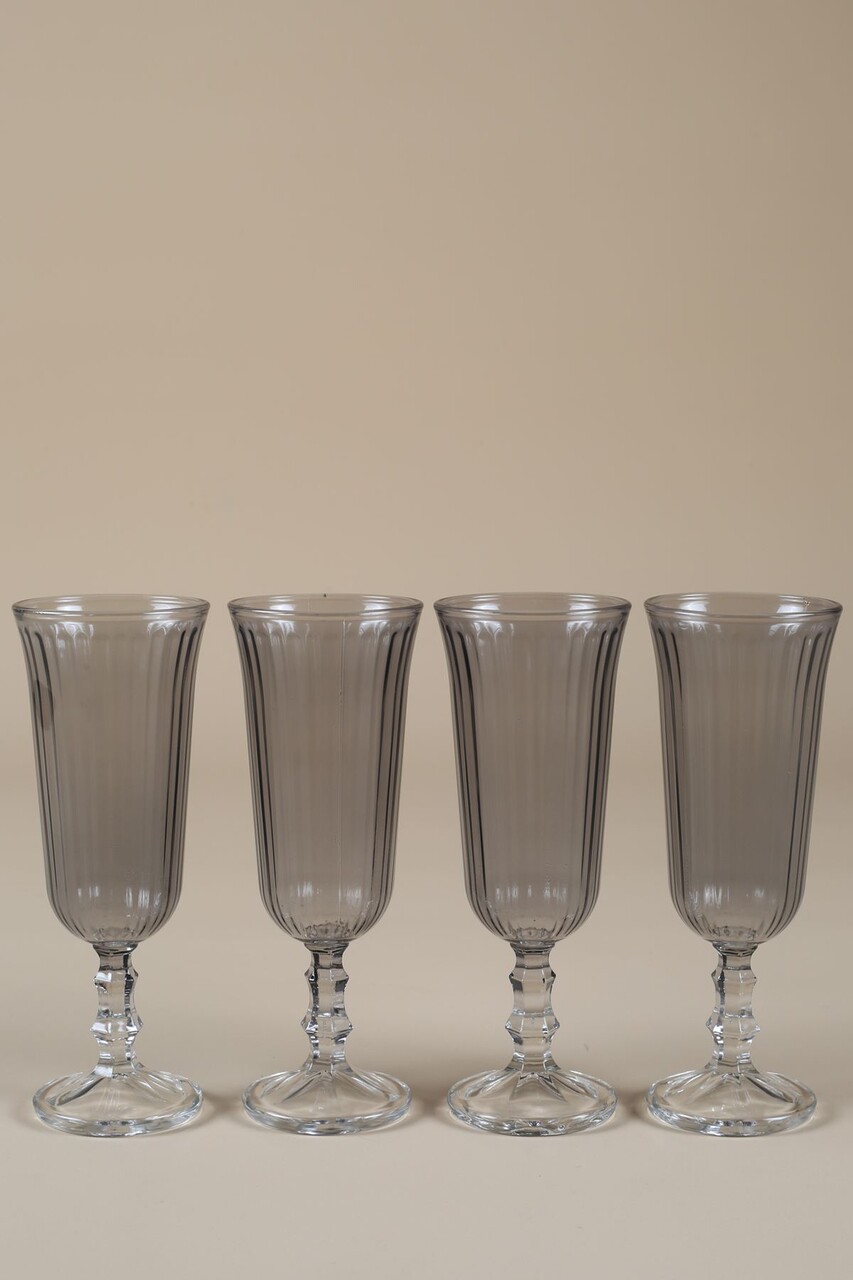 Set de pahare de vin, Hermia, 127RKL1175, Fumuriu - imagine 4